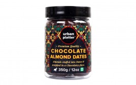 Urban Platter Chocolate Almond Dates   Plastic Jar  350 grams